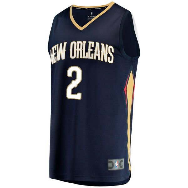 New Orleans Pelicans Ian Clark Player темно-синяя майка НБА - Icon Edition подростковая