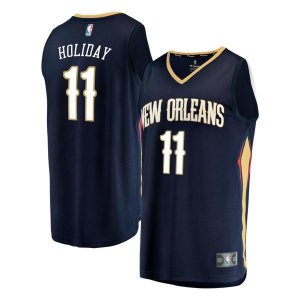 New Orleans Pelicans Jrue Holiday Player темно-синяя майка НБА - Icon Edition подростковая