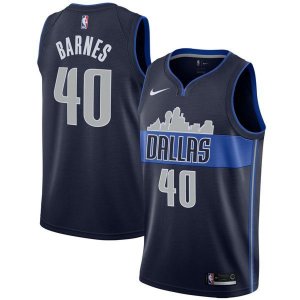 Dallas Mavericks Harrison Barnes Найки мужская темно-синяя майка НБА - Statement Edition