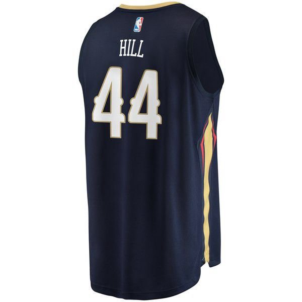New Orleans Pelicans Solomon Hill Player темно-синяя майка НБА - Icon Edition