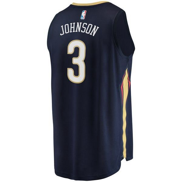 New Orleans Pelicans Stanley Johnson темно-синяя майка НБА - Icon Edition подростковая