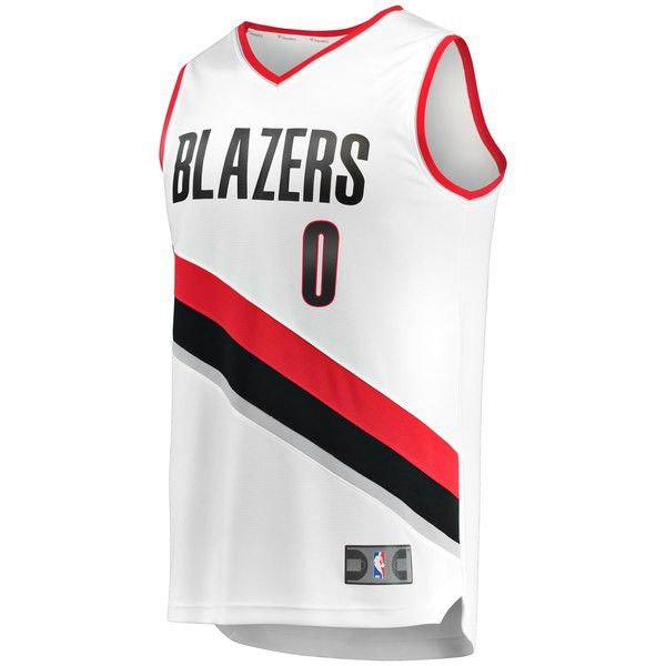 Portland Trail Blazers Damian Lillard белая майка НБА - Association Edition подростковая