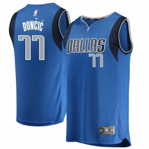 Dallas Mavericks Luka Doncic 2018 NBA Draft First Round Pick синяя майка НБА - Icon Edition