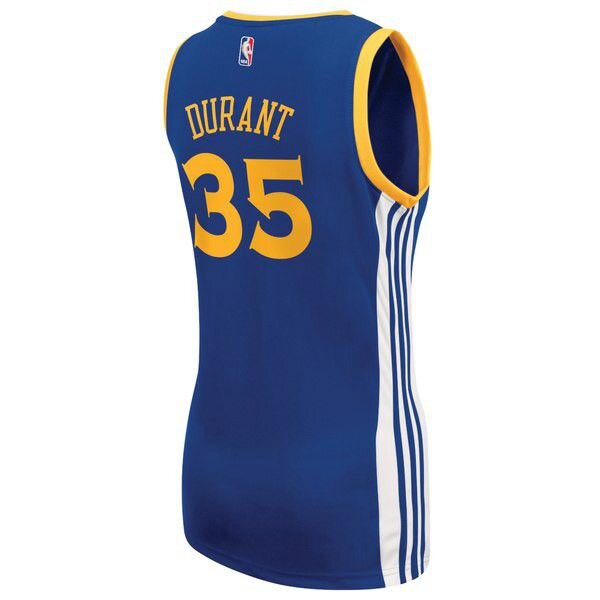Golden State Warriors Kevin Durant Adidas гостевая синяя майка НБА женская