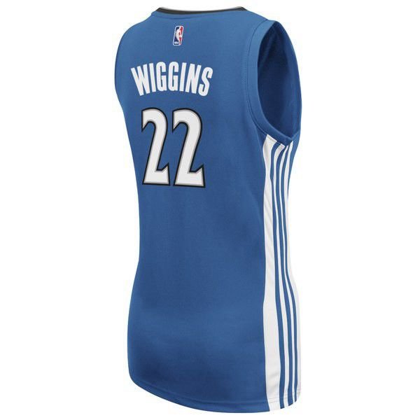 Minnesota Timberwolves Andrew Wiggins Adidas гостевая голубая синяя майка НБА