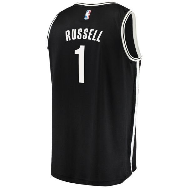 Brooklyn Nets D'Angelo Russell черная майка НБА - Icon Edition