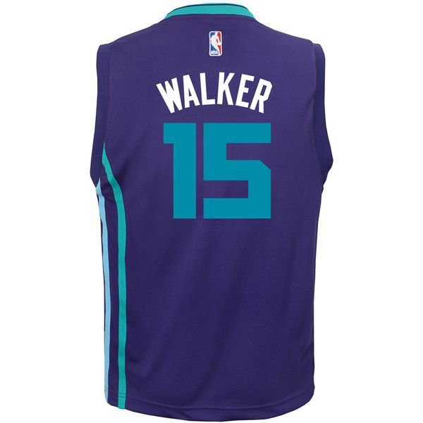 Charlotte Hornets Kemba Walker Adidas Mor майка НБА