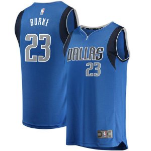Dallas Mavericks Trey Burke синяя майка НБА - Icon Edition