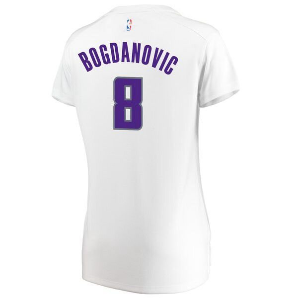 Sacramento Kings Bogdan Bogdanovic белая майка НБА - Association Edition